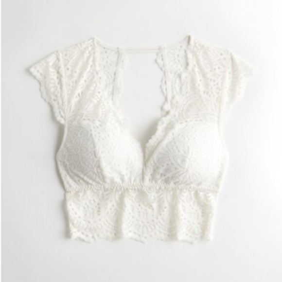 Gilly Hicks Other - NWT Gilly Hicks Lace Cap-Sleeve Bralette, Size S